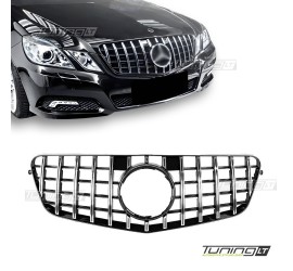 GT R Panamericana style Front Grille for Mercedes W212 (09-13), chrome + black