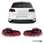 R20 style LED Tail Lights with Dynamic turn signals for VW Golf MK6 (08-13)