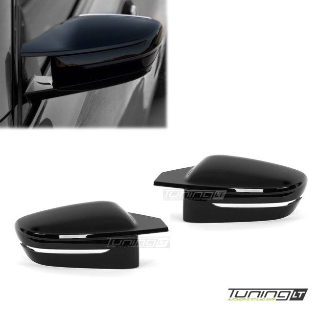 M style Mirror Caps set for BMW G11, G12, G15, G20, G22, G30, glossy black M style Mirror Caps set for BMW G11, G12, G15, G20, G22, G30, glossy black