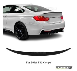 Performance trunk spoiler for BMW F32, glossy black