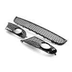 Lower Grille set for VW Golf MK6 front standard bumper, glossy black