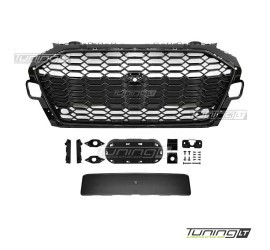RS-style front Grille for Audi A4 B9 (20-24), glossy...