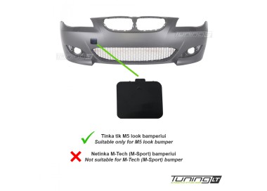 For BMW E60 / E61 tow hook cover M5 style bumper