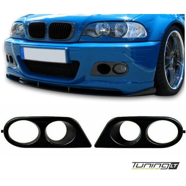 Fog lights covers for BMW E46 with M3 / M3 style bumper (98-06)