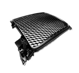 RS-style front grille for Audi A4 B8 (08-12), matte black