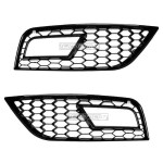 RS design Priešrūkinių Grotelės, komplektas skirtas Audi A4 B8 facelift (12-15), juodos blizgios