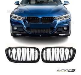 Performace priekinės grotelės skirtos BMW F30 / F31, blizgios juodos