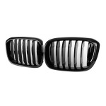 Priekinės Grotelės, komplektas skirtas BMW G01 X3 / G02 X4 (18-21), juodos blizgios