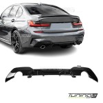 Performance Galinio Bamperio Difuzorius skirtas BMW G20 / G21 (18-22), juodas blizgus