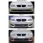 Fog lights with lens for BMW E60 / E61 (03-07) with standard bumper, clear