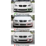 Fog Light for BMW E92 / E93 M3-style bumper, clear, Left side, smoked