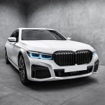 Priekinės Grotelės skirtos BMW G11 / G12 LCI (19-22), juodos blizgios