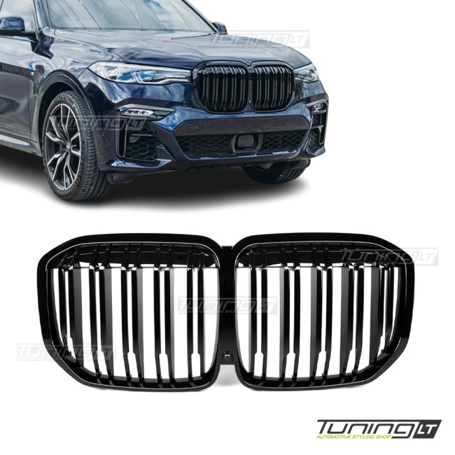 Performance Priekinės Grotelės skirtos BMW G07 X7 (18-22), juodos blizgios