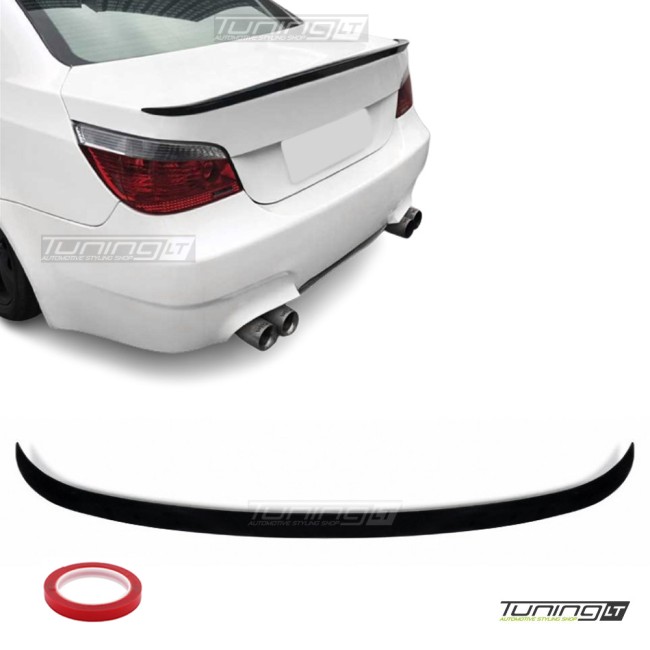 Spoileris ant bagažinės dangčio skirtas BMW E60 (03-10), blizgus juodas Spoileris ant bagažinės dangčio skirtas BMW E60 (03-10), blizgus juodas