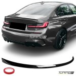 Performance V1 Spoileris ant bagažinės skirtas BMW G20 / G80, juodas blizgus