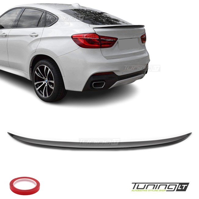 Galinio dangčio Spoileris skirtas BMW F16 X6 (15-19), juodas blizgus