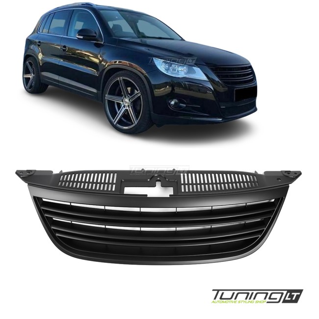 Priekinės grotelės be ženkliuko skirtos VW Tiguan (07-11), juodos Priekinės grotelės be ženkliuko skirtos VW Tiguan (07-11), juodos