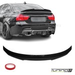 PSM style Trunk Spoiler for BMW E90, glossy black