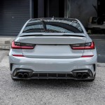 M3 stiliaus Spoileris ant Bagažinės Dangčio skirtas BMW G20 / G80, juodas blizgus