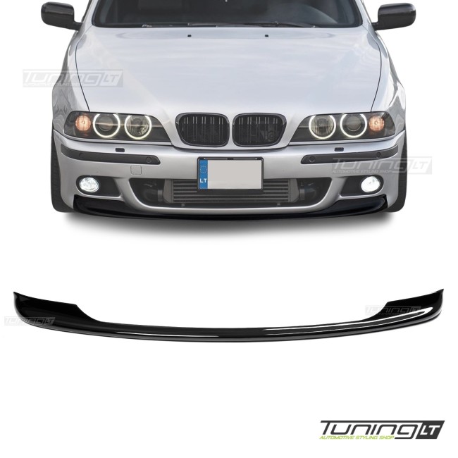 BMW E39 Front M Tech Bumper Spoiler, CSL lip, glossy black