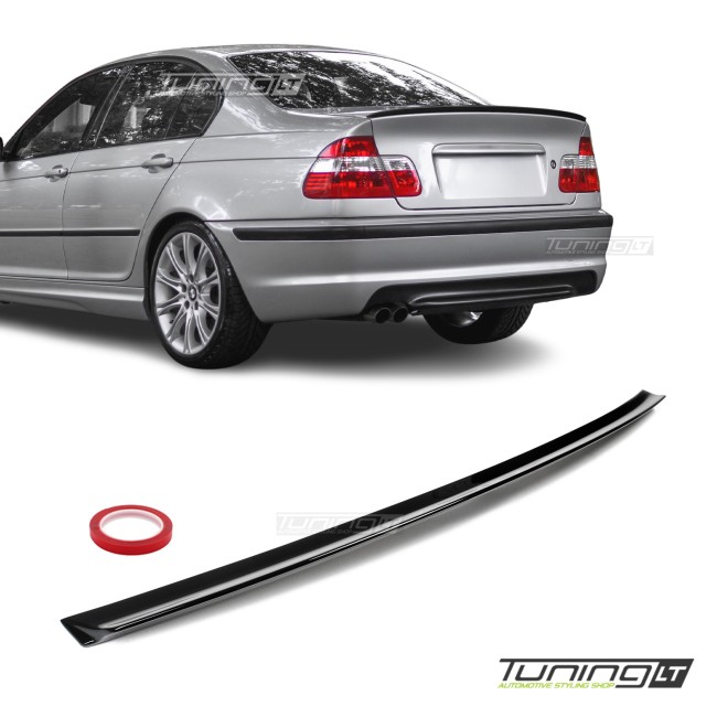Spoileris ant Bagažinės Dangčio skirtas BMW E46 sedan / coupe / cabrio, juodas blizgus