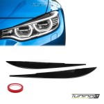 Priekinių Žibintų Apdailos komplektas skirtas BMW F32 / F33 / F36, juodos blizgios
