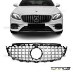 Priekinės Grotelės skirtos Mercedes W213 / S213 / C238 / A238, juodos + chromuotos