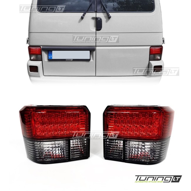 LED tail lights for VW T4 (90-03), red + smoked