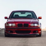 CSL style Front Bumper Lip Spoiler for BMW E46 with M-Tech bumper, glossy black