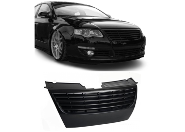 For VW Passat B6 badgeless grille, black
