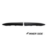 PSM style Rear Bumper Side Splitters, set for BMW F30 / F31, glossy black