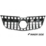 Front grille for Mercedes-Benz GLK X204 (12-15), black + chrome