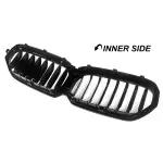 Priekinės Grotelės skirtos BMW G30 / G31 / F90 LCI (21-23), juodos blizgios