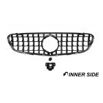 Front grille for Mercedes-Benz GLC W253 / C253 / X253 (15-19), black + chrome