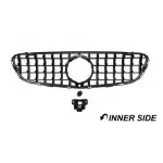 Priekinės grotelės skirtos Mercedes-Benz GLC W253 / C253 / X253 (15-19), juodos + chromuotos