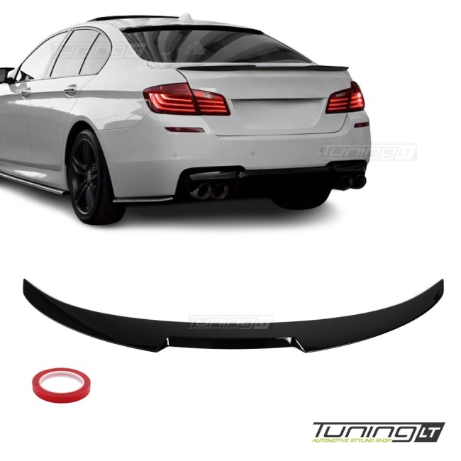 M4-design bagažinės spoileris skirtas BMW F10 (10-17), juodas blizgus M4-design bagažinės spoileris skirtas BMW F10 (10-17), juodas blizgus