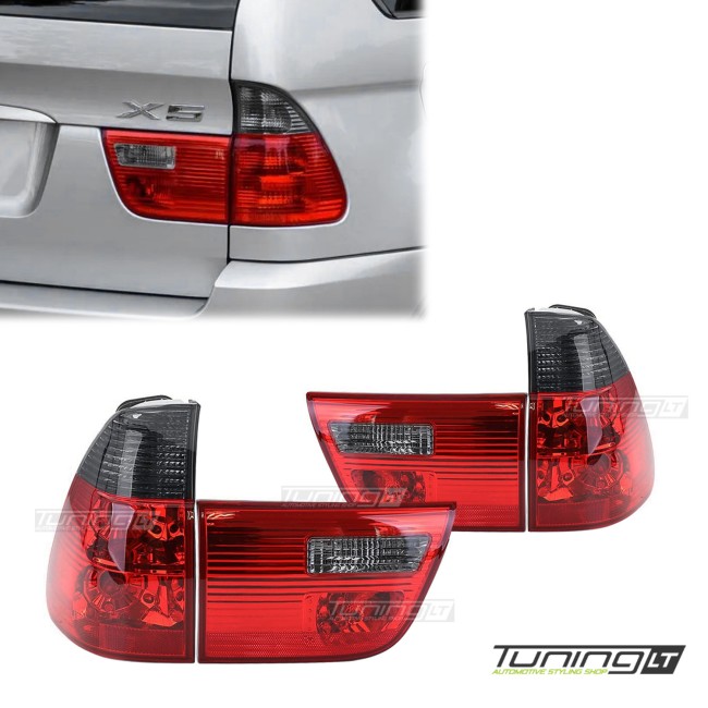 Galiniai Žibintai, komplektas skirtas BMW X5 E53 (99-06), tamsinti
