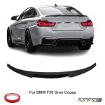 M4-style Bagažinės Spoileris skirtas BMW F36 Gran Coupe, juodas blizgus