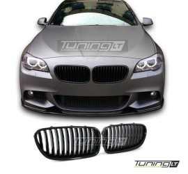Kidney grille for BMW F10 / F11 (10-17), glossy black 