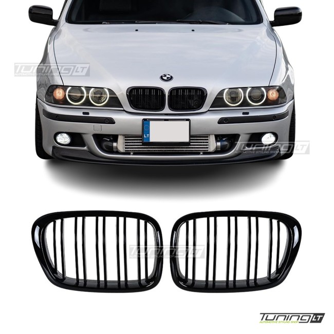 Performance kidney grille for BMW E39 (95-03), glossy black