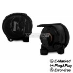 Fog lights set for BMW F10 / F11 / F07 (10-13) with M-Pack / M5-style bumper, smoked