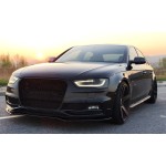 RS-design front grille for Audi A4 B8 (12-15), glossy black