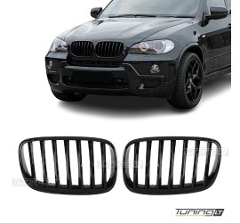 Kidney Grille for BMW E70 X5 / E71 X6 (06-13), glossy black