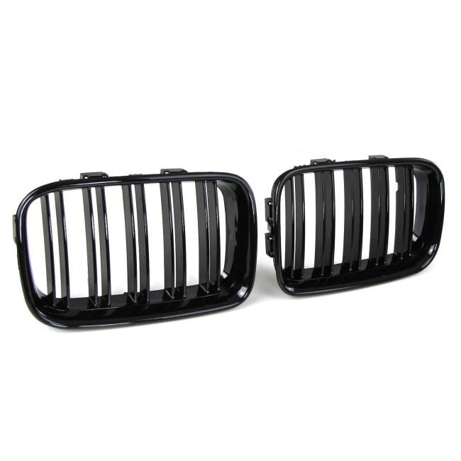 Performance kidney grille, for BMW E36 pre-facelift (90-96), glossy black