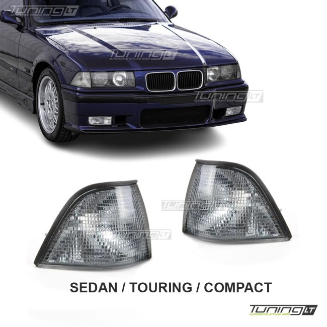 Priekiniai Posūkiai, komplektas skirtas BMW E36 Sedan / Touring / Compact, pilki