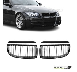 Kidney grille for BMW E90 / E91 (05-08), matte black