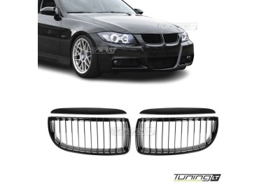 Kidney grille for BMW E90 / E91 (05-08), matte black