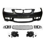 M3 style Front Bumper for BMW E90 / E91 (05-08), without PDC and washer holes, with smoked fog lights