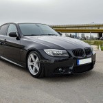 M3 išvaizdos Priekinis Bamperis, skirtas BMW E90 / E91 LCI (08-11), su skaidriais priešrūkiniais