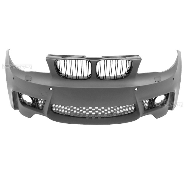 For BMW E81 / E82 / E87 / E88 1M-style Front Bumper, with PDC holes